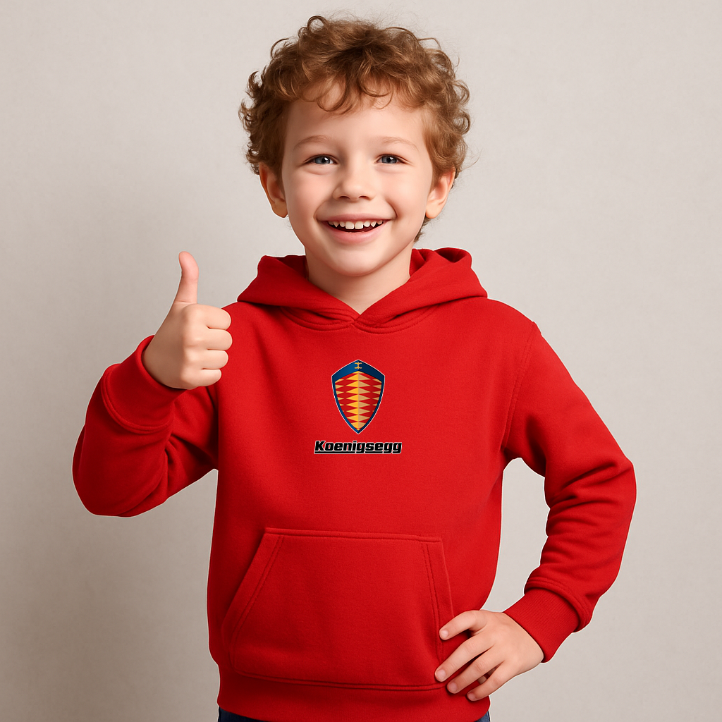 Youth Kids Koenigsegg Car Pullover Hoodie